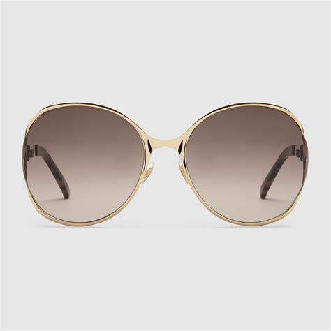 gucci round oval sunglasses|gucci 50mm round sunglasses.